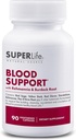 Suporte de sangue - com Rehmannia, Dandelion, Red Clover, Burdock Yellow Dock, Echinacea & Pau D'Arco     , Promove a construção, limpeza, nutrição e circulação de sangue , Suplemento - 90 Cápsulas