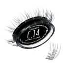 Lashify Curl 14mm Gossamer DIY Extensões de pestanas Refil, Preto, Fácil Cílios Falsos para um olhar natural