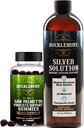 BUCKLEBURY viu pastilhas de próstata Palmetto e solução de prata líquida estruturada 30ppm