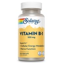 SOLARAY Vitamina B-1 100 mg – Metabolismo de Energia Saudável, Pele, Cérebro, Coração e Sistema Nervoso Suporte