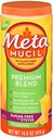 Metamucil Premium mistura Psilium fibra em pó sem açúcar com Stevia Laranja - 14.6 oz