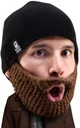 Cabeça de barba Stubble Populous Beanie Barba - Original Handmade chapéu de tricô e removível barba