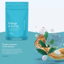 Energia Cafeína hortelã (90), Sem açúcar, Vegan, Sem glúten, Menta. Boosts Focus, Endurance com L-Theanina, Cafeína, B12 & B6. Atuação rápida, Pocket-Sized para Energia Rápida.