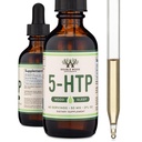 5HTP Drops Líquidos - Mais Absorvíveis e Eficazes do que 5 Cápsulas HTP (60 Servings of 50mg 99%+ 5-HTP) Suplemento de Serotonina para Mood, Sleep, and Relaxation by Double Wood