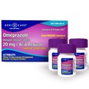 GeriCare Omeprazol Release Atrasado Comprimidos 20mg comprimidos redutores de ácido estomacal para 24 horas Azia Alívio-refluxo ácido Medicina para tratar frequentes Azia- anti-ácido Relief Comprimidos (42 Contagem)