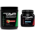 JYM Supplement Science PRE JYM 30 Servings - Morangueiro Kiwi e Pós-Trabalho com BCAA, Glutamina, Creatina HCL, Beta-Alanina e Mais, Blue Arctic Freeze, 30 Servings, 22 Oz