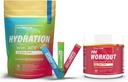 Açúcar Free Hydration Powder Packets Variedade - 15 Stick Packs & Pré-Trabalhar em pó com ACV