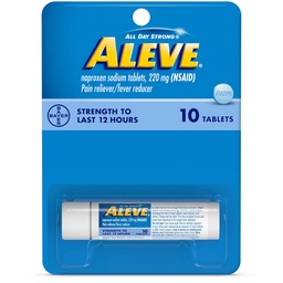 Aleve Comprimidos com Naproxeno Sódio 220mg AINES RelieverFever Reducer, 10 Count