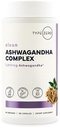 Tipo Zero KSM-66 Ashwagandha Root Extract 1.200mg, 60 Servões - Alta Potência 5% Withanolides - com Açafrão, Rhodiola Rosea e BioPerine Black Pepper Extract - 180 Veggie Caps