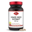 Olympian Labs Grape Seed Extract 400mg Vegan Capsulas Suporta Coração & Imune Saúde, Antioxidante - 100 Contagem