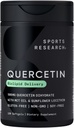 Pesquisa esportiva Quercetin com óleo de coco MCT & Lecitina de girassol para melhor absorção - Suporta atividade antioxidante e saúde imunológica - Gluten Free & Non-GMO Verificado - 120 líquidos Softgels
