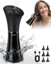 Remoção de cera de ouvido HeaDot com temperatura de água inteligente, limpador de ouvido alimentado a água com 6 dicas, kit de remoção de cera de ouvido seguro e eficaz com 4 níveis de pressão - IPX7