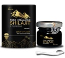 Shilajit Puro Himalaia Orgânico Shilajit Suplemento de resina - Ouro+ Grau com 85+ Trace Minerals com 75% de ácido fulvico, energia geral e suporte imunológico, Shilajit puro para homens e mulheres, 65g