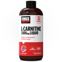 Fator de força L-Carnitina Líquido 3000mg, suplemento de força máxima para apoiar o metabolismo de gordura, energia celular e recuperação muscular, absorção alta, não-GMO, sabor de Berry, 16 oz garrafa