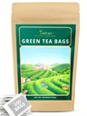TeeLux sacos de chá verde, chá verde puro natural, super antioxidante, cafeína, 100 sacos de chá de contagem para apoiar a saúde geral