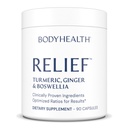 BodyHealth Inflam Relief, Suplemento Conjunto, Alívio para as costas, Joelhos, Mãos, com açafrão, Boswellia, Ginger, Tudo Natural, Não-GMO, Sem glúten (90 Cápsulas)