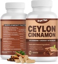 Ceilão Canela Cápsulas 1200mg Canela Bark Suplementos com Chromium, Berberine HCL & Turmeric, Vegan, 120 Cápsulas, Energia, Metabolismo, Coração & Imune Suporte