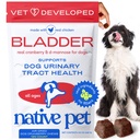 Tratamento ITU cão animal de estimação nativo - Suplemento de cranberry para cães Controle de bexiga e apoio renal - Prevenir infecção de trato urinário e incontinência urinária - Feito com extrato de cranberry real - 120 mastigações