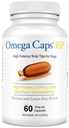 Omega Caps Pontas de corte HP para cães médios e grandes alta potência EPA e DHA máxima biodisponibilidade suplemento de óleo de peixe Vet Formulado em EUA pele casaco conjunto e coração saúde 60 cápsulas