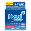 Nytol Quick Caps Nighttime Sleep Aid com Difenidramina HCI, Caplets fáceis de usar para cair rapidamente, 32 contagem