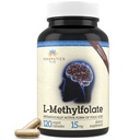 Teraputics L-Metilfolato 15mg □ 120 Cápsulas Vegan □ Premium □ 5-MTHF suplemento ativo de folato de metilo para metilação de Homocisteína de humor – Não-GMO Gluten-Free, No Fillers - Apoio ao cérebro de ácido fólico