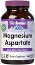 Bluebonnet Nutrition Magnesium Aspartate, Stress Relief*, Saúde óssea*, Saúde do coração*, Não-GMO, Vegan, Kosher Certificado, Sem glúten, Sem soja, Sem leite, 100 Cápsulas vegetais, 50 Servings