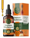 HERBAMAMA Super Imune Mushroom Supplement - Vegan 8-Mushroom Complex Mistura com Reishi, Mane do Leão, Cordyceps & Extrato Chaga - Não-GMO, Sem álcool, Gotas de imunidade livre de açúcar, 56-Dia de fornecimento