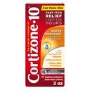 Cortizone-10 Máxima Força Resistante Água Coceira Alivio Pomada, 1% Hidrocortisona, Fast-Acting, Creme Anti-Itch para mordidas de Bug, Erupção cutânea, Eczema, Psoríase, Hera Venenosa, Carvalho, Sumac & Mais, 2 onças