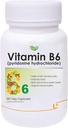 Genéricos Ken Vitamina B6 (Pyridoxine Hydrochloride) Suplemento □ 60 Veg Cápsulas