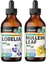 BIO KRAUTER Lobelia Tintura 4 Fl. Oz. & Mullein Tintura 4 Fl. Oz.