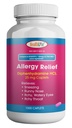 SAÚDE LFE Alergia Alívio, Medicina Difenidramina HCl Caplets, 25 mg □ Crianças e Adultos □ Alivia espirros, Nariz Runny, Sintomas de Febre de Hay, Comichões Olhos e Garganta (Grande, 1000 Contagem)