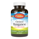 Carlson - Manganês Quelado, 20 mg - Absorção Superior, Metabolismo Saudável, Apoio Ósseo e Saúde do Cérebro, 250 comprimidos