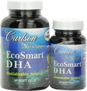 Carlson Labs Ecosmart DHA 500 Mg Suplemento Mineral Softgels, 80 contagem