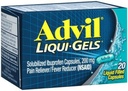 Advil Liqui-Gels 20s Tamanho 20s Advil Ibuprofeno alívio da dor líquido encheu cápsulas 20ct