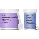Rael Suplemento para Mulheres Bundle - Equilíbrio Hormônio, Fertilidade e Apoio Ovariano (Fornecimento de 30 dias) & Probióticos, Enzimas Digestivas, Saúde do Trato Urinário (fornecimento de 30 dias)