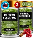 Suplemento de di-hidroberberina - Dehidro Berberina Orgânica - Super Berberina Suplemento com Ceilão Canela & R Alfa Ácido Lipóico & Apigenina - Hydroberberina 240 cápsulas (2 embalagens)