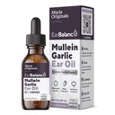 Marie Originals Natural Oil Orelha Drops Orelha Mullein Óleo de Alho Gotas para Prevenção de Infecção, Gotas de dor de ouvido de ervas para adultos, Crianças e animais de estimação, calma dor de ouvido & remoção de cera, remédios de dor de ouvido (1 pacote)