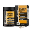ONNIT Alpha Suplemento Cerebral Nootrópico para Foco, Memória, Clareza Mental, Apoio Cognitivo com L-Teanina e Vitamina B6, 90 Contagem