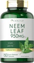 Carlyle Neem Folha 950mg 150 Cápsulas em Pó Não-GMO e Gluten Free Formula