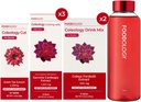 FOODOLOGIA VERMELHO Queimadura de 1 mês Conjunto completo/Coleologia Corte(1ea) e Coleologia Beber Mix(2ea) & Coleologia Cortar gelatina(3ea) $ Garrafa de água(1ea)...