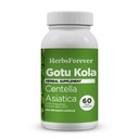 Cápsulas de Herbsforever Gotu Kola Centella Asiatica Herbal Supplement, 800 mg Cada Cápsulas de 60 Veg para Clareza Mental, Foco .
