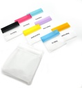 EZY DOSE Reutilizável Conjunto de pílulas de 7 dias, sacos de viagem durável multi-purpose, inclui dias da semana etiquetas w / cor para fácil identificação, armazenamento de silicone, claro, BPA livre, TSA aprovado