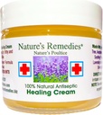 "100% Natural Antiseptic Healing Cream" Curas e acalma a pele infectada, feridas na cama, feridas, úlceras dolorosas, comichão, raspas, erupções cutâneas, cortes, queimaduras, hera venenosa, Eczema, Psoríase 2 onça