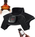 Pastilha de aquecimento sem fio Comfytemp Massager Vibração para o pescoço e ombro alívio da dor presentes para o dia dos pais, 2.42lb Envolva de calor ponderado, 3-8H vida da bateria, APP controle pescoço mais quente