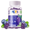 Animais de estimação Purest Glucosamine Chondroitin Gummies com HSH & Elderberry Força Extra - Apoio Conjunto, Suplemento de Suporte Imune Antioxidante para Adultos, Homens e Mulheres.60 Blueberry Gummies