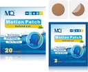 MQ 20ct Motion Sickness Patches, Dark Color, Sea Sickness Patches Non Drowsy & Waterproof, Cruzeiro Navio viagem Essentials, Atuação rápida e longa duração 72H