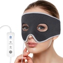 Alívio de pressão sinusal Heated Mask Face Heating Pad Alivia dor sinusal, tratamento de sinusite, dor de cabeça, congestão nasal, 3 configurações de calor, terapia de compressão quente, lavável (não recarregável)