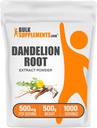 BulkSuplements.com Extrato de raiz de dente-de-leão em pó - Suplemento de raiz de dente-leão, Suplemento de ervas - Vegan & Gluten Grátis, 500mg por serviço, 500g (1.1 lbs) (Pacote de 1)