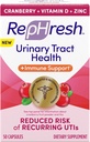 Rephresh Cranberry Urinary Tract Health Plus Imune Supplement, Misturado com Vitamina D + Zinco - 50 Contagem