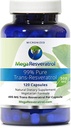 Mega Resveratrol, Grau Farmacêutico,99% Puro, Isolado, Micronizado Trans-Resveratrol, 120 Veggie Caps, 500mg por cápsula. Certificado de pureza. Absolutamente NÃO Ingredientes tóxicos “inativos” adicionados.